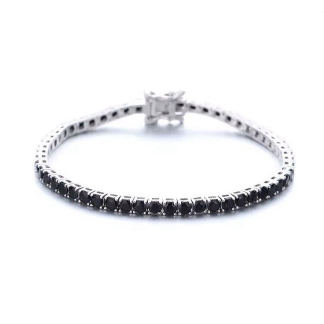 PULSERA TENIS ZIRCONIAS NEGRO