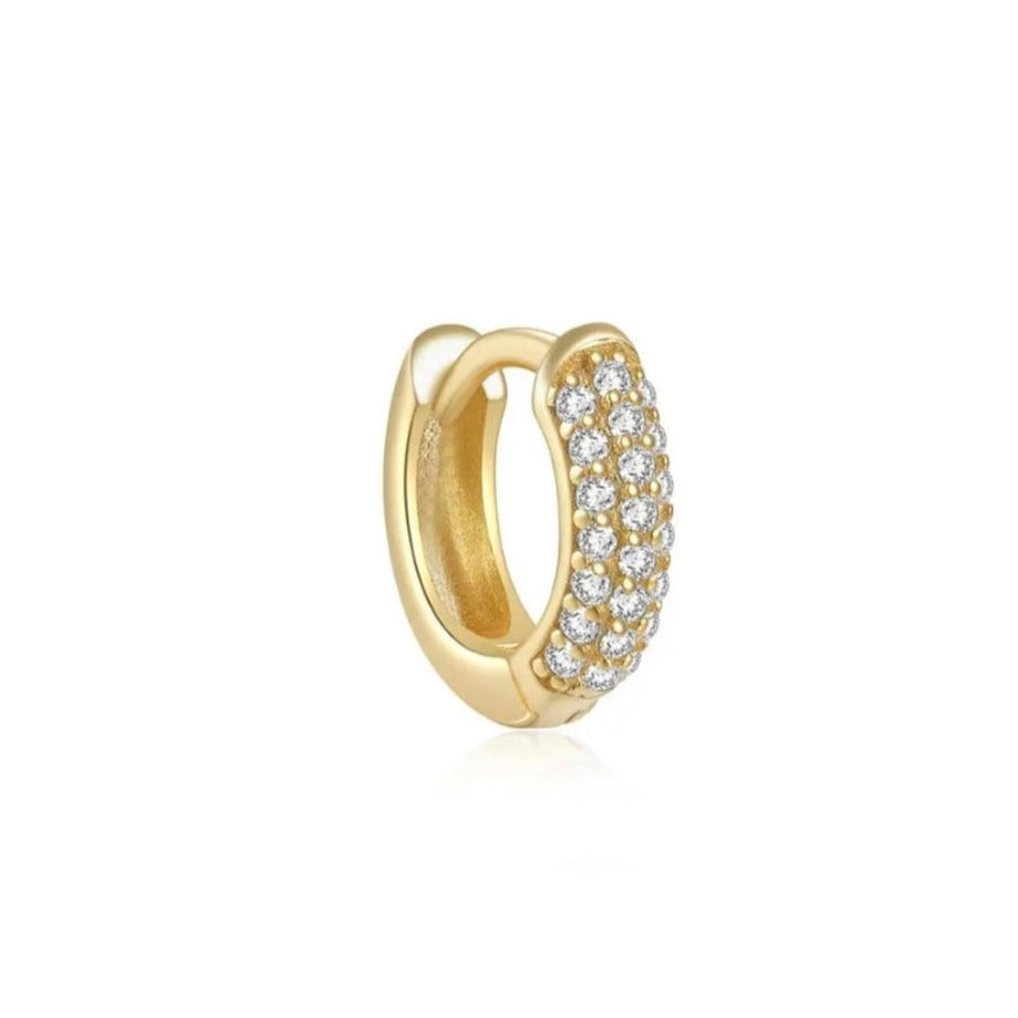 COMBO HOOP ZIRCONIAS DORADO