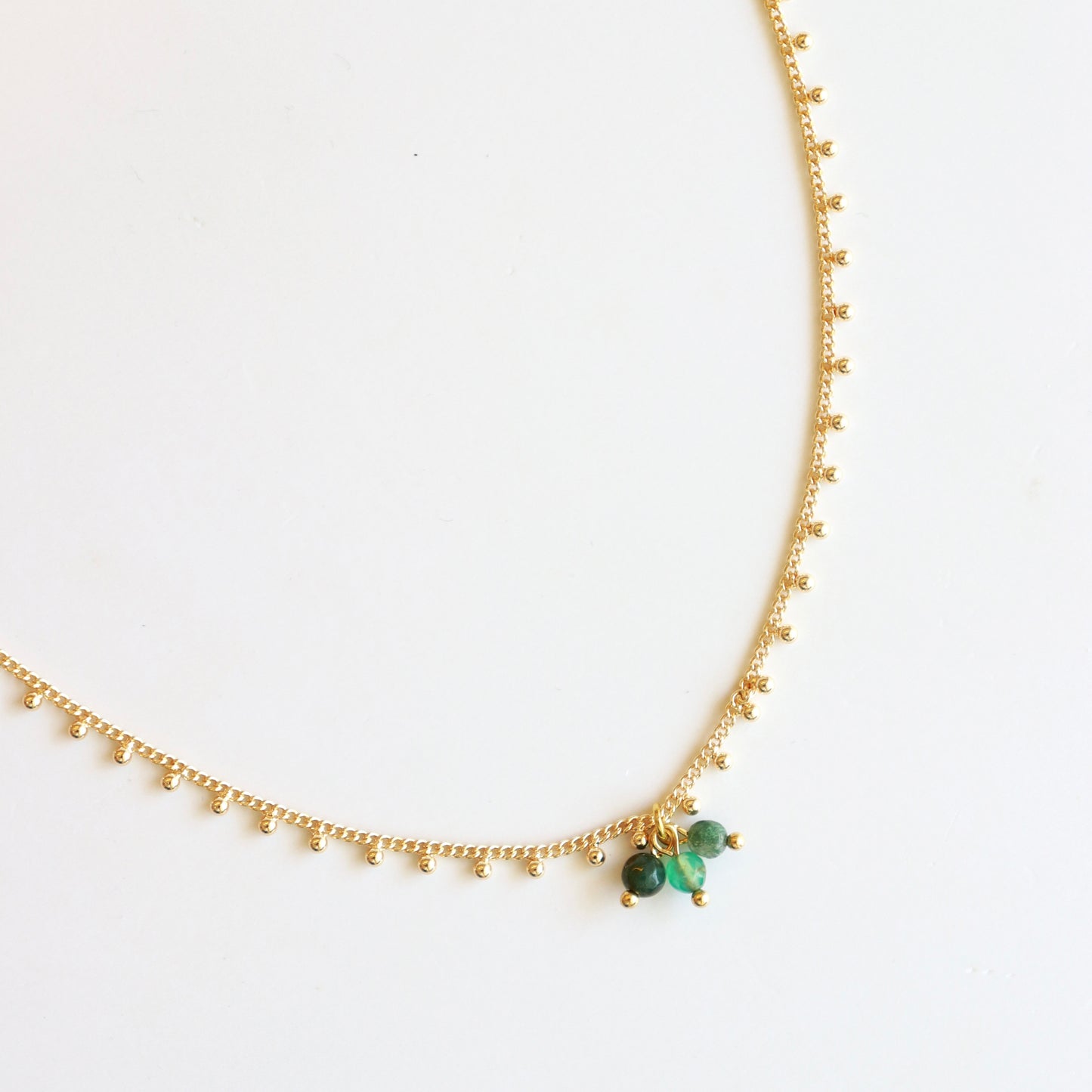 COLLAR SUMMER DOTS VERT