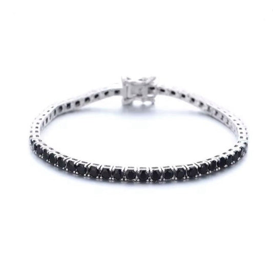 PULSERA TENIS ZIRCONIAS NEGRO