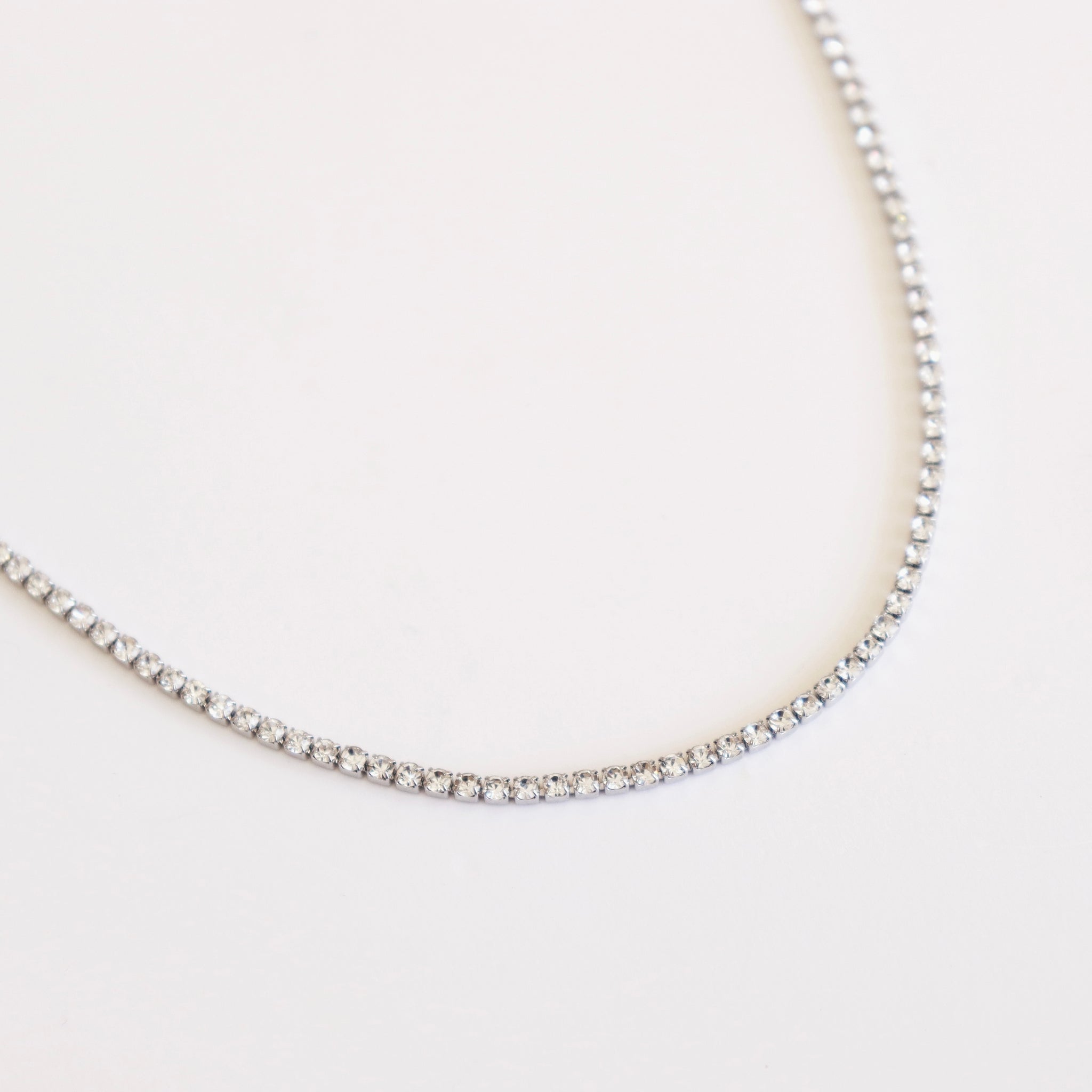 COLLAR PLATA TENIS