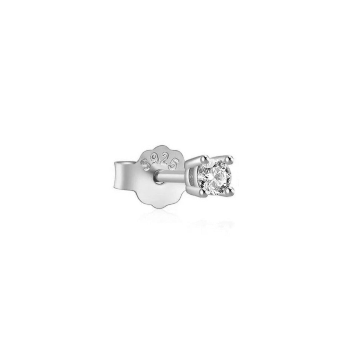 COMBO HOOP ZIRCONIAS PLATEADO