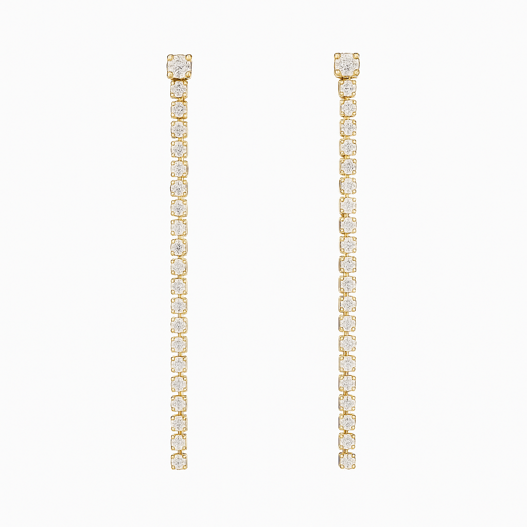 ARETES CADENA DORADOS
