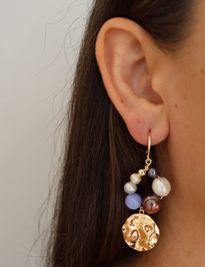 ARETES TURQUOISE MAUVE