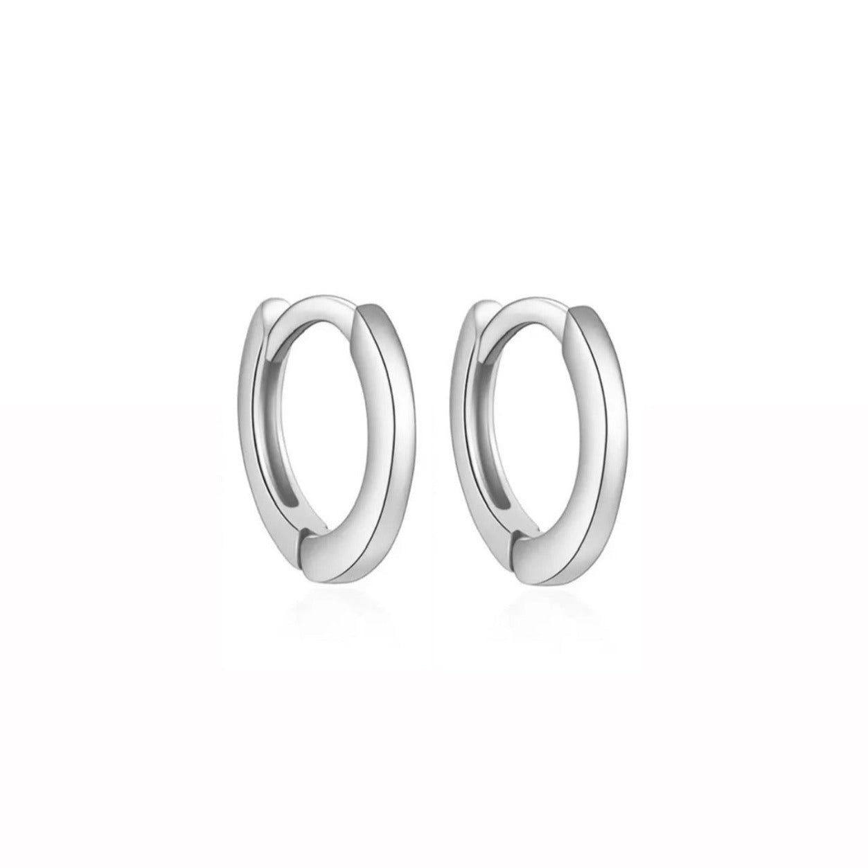 COMBO HOOP ZIRCONIAS PLATEADO