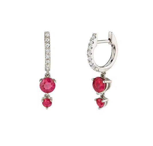 HOOPS PLATA ROJO