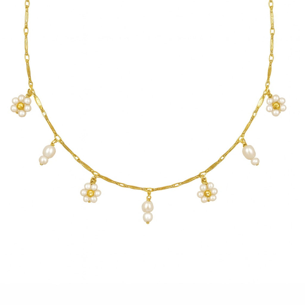 CHAIN BLOOM CHARMS BLANC