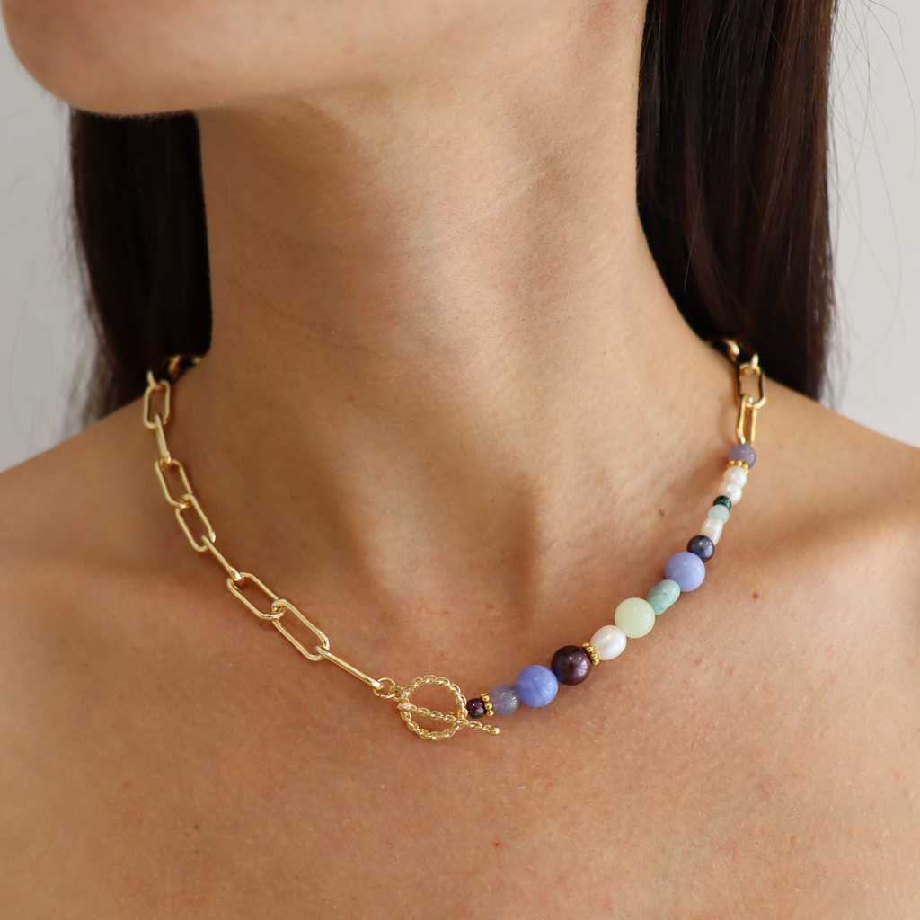 COLLAR 2 EN 1 TURQUOISE VERT
