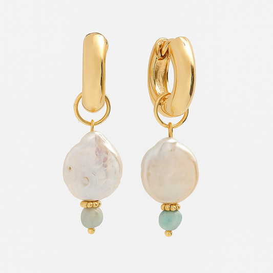 CHUNKY HOOPS AQUA