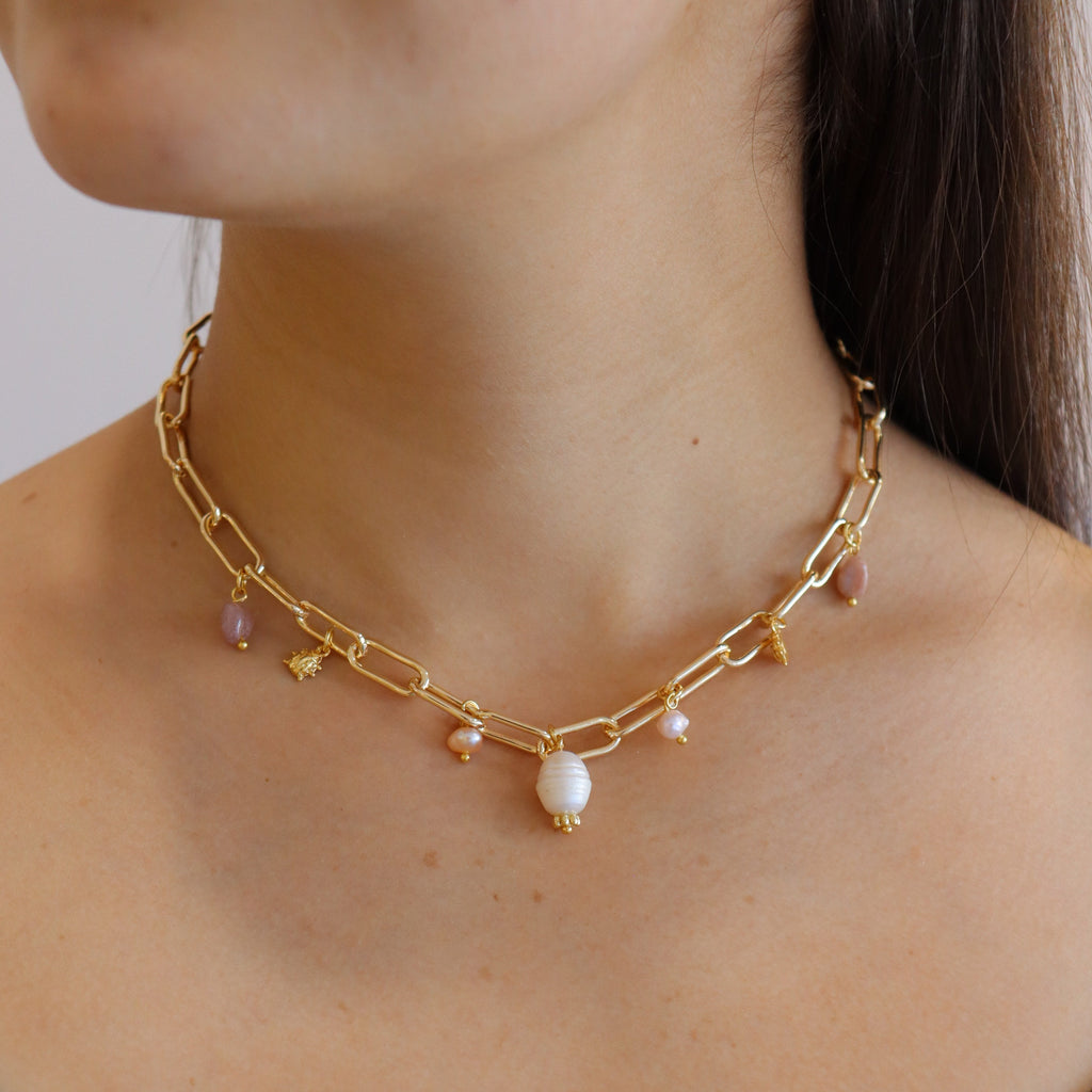 COLLAR CHARMS PINK
