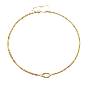 COLLAR NUDO DORADO
