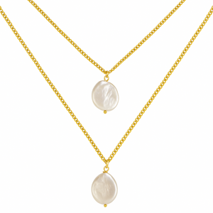 COLLAR DOBLE LARGO DORADO