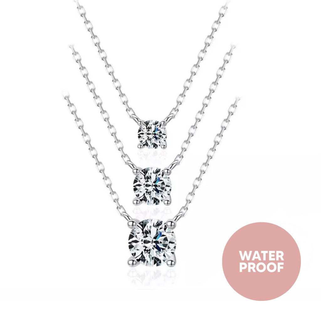 COLLAR DE PLATA ZIRCONIA CIRCULAR