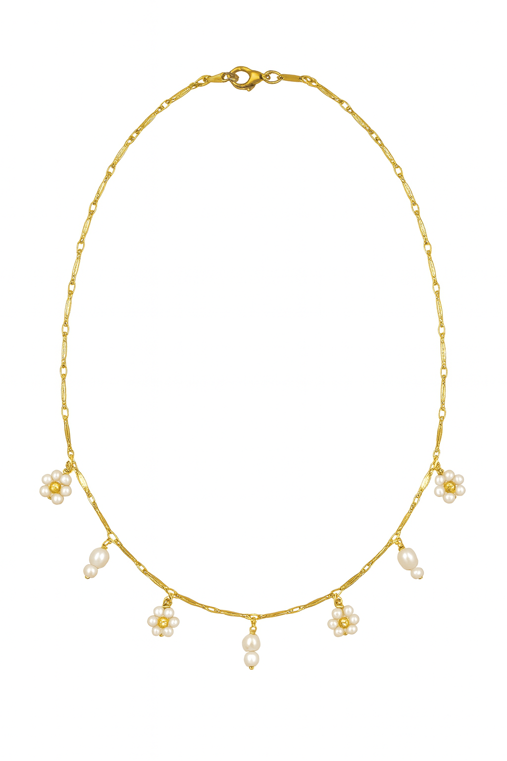 CHAIN BLOOM CHARMS BLANC