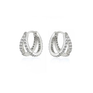 HOOPS DOBLE CON ZIRCONIA