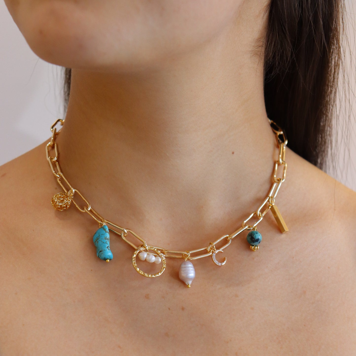 COLLAR CHARMS BLUE