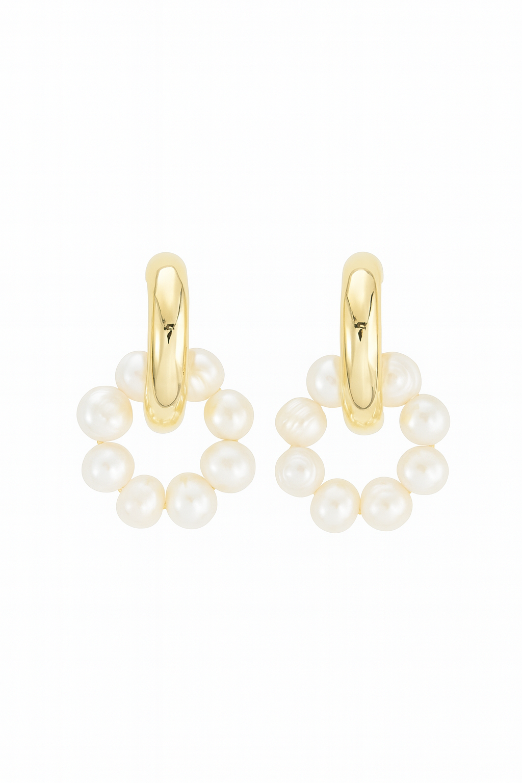 CHUNKY HOOPS DONITA PERLAS