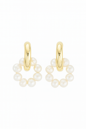 CHUNKY HOOPS DONITA PERLAS