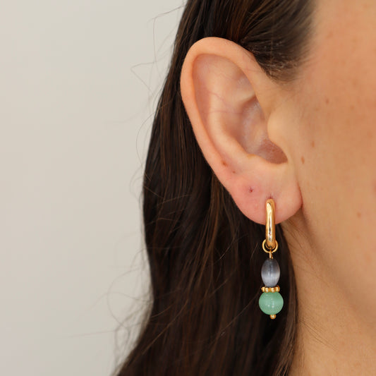 CHUNKY HOOPS RECTANGLE AZUL