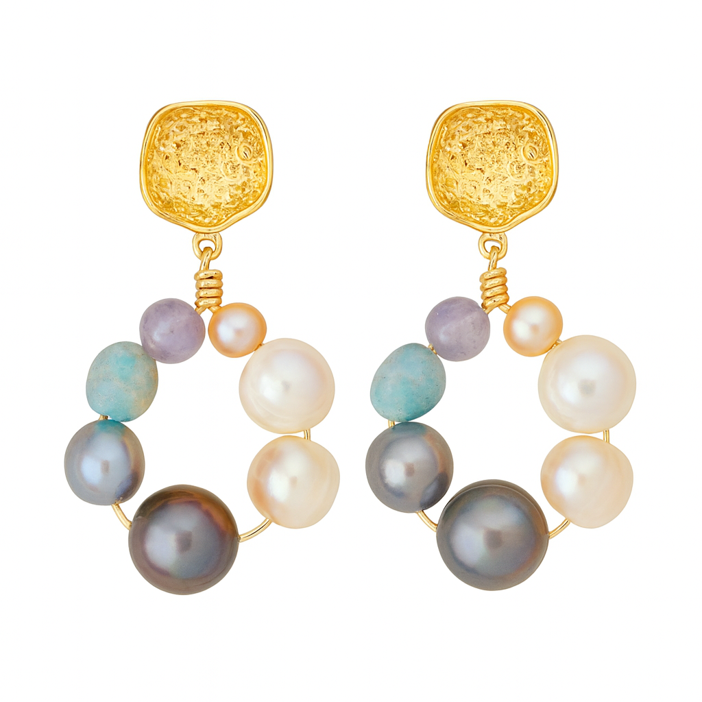 ARETES TURQUOISE PURPLE
