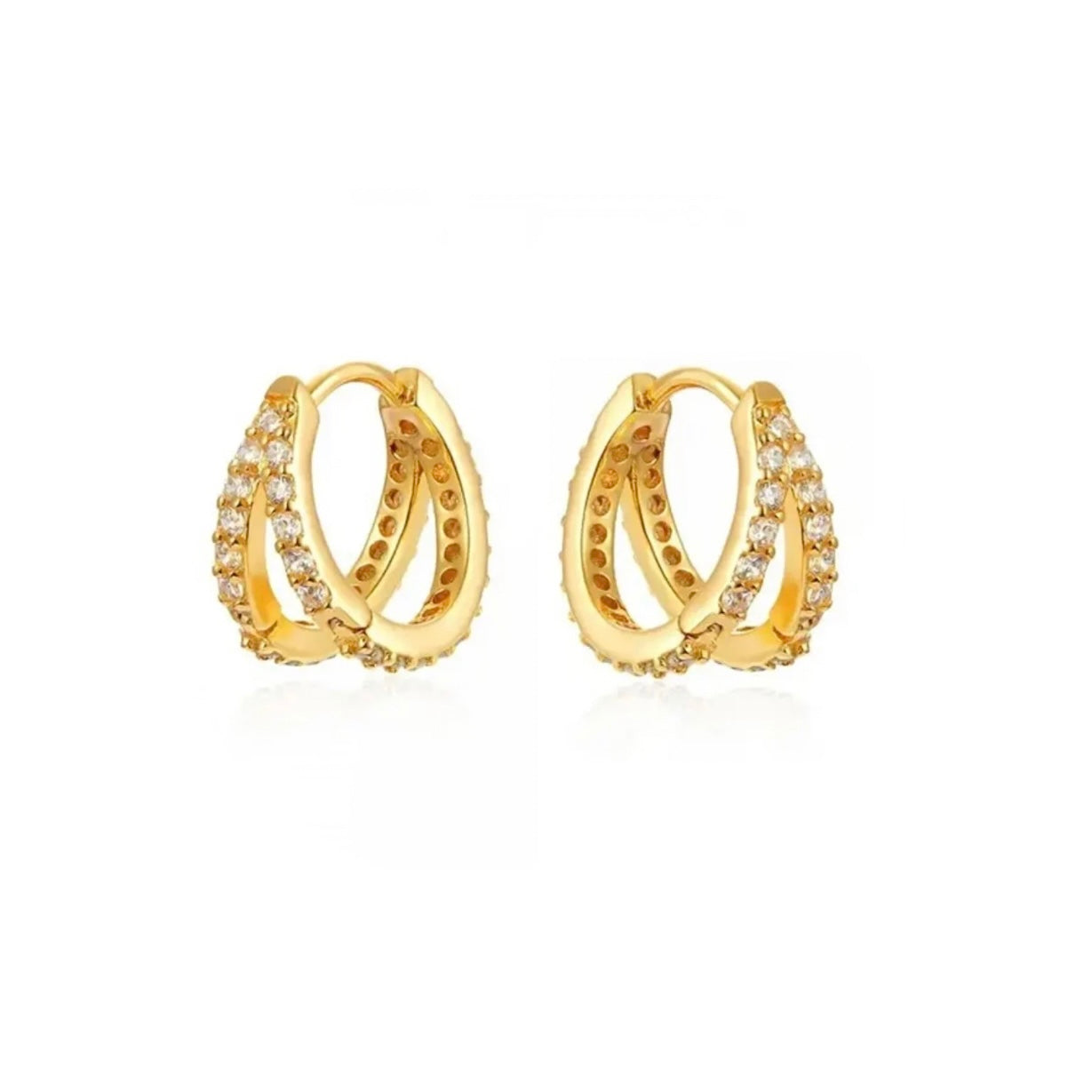 HOOPS DOBLE CON ZIRCONIA