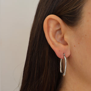 ARETES ACERO PLATEADO IRREGULARES