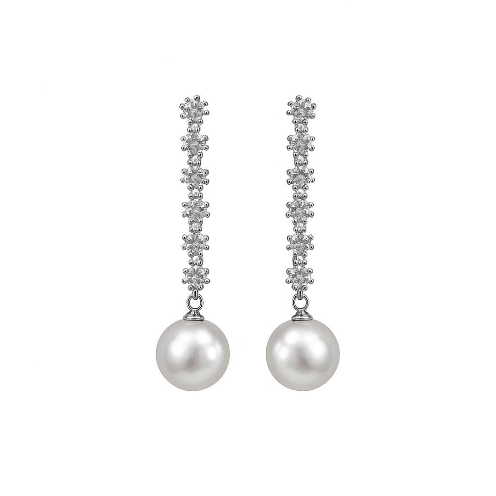 ARETES UNIQUE BRILLOS CON PERLA