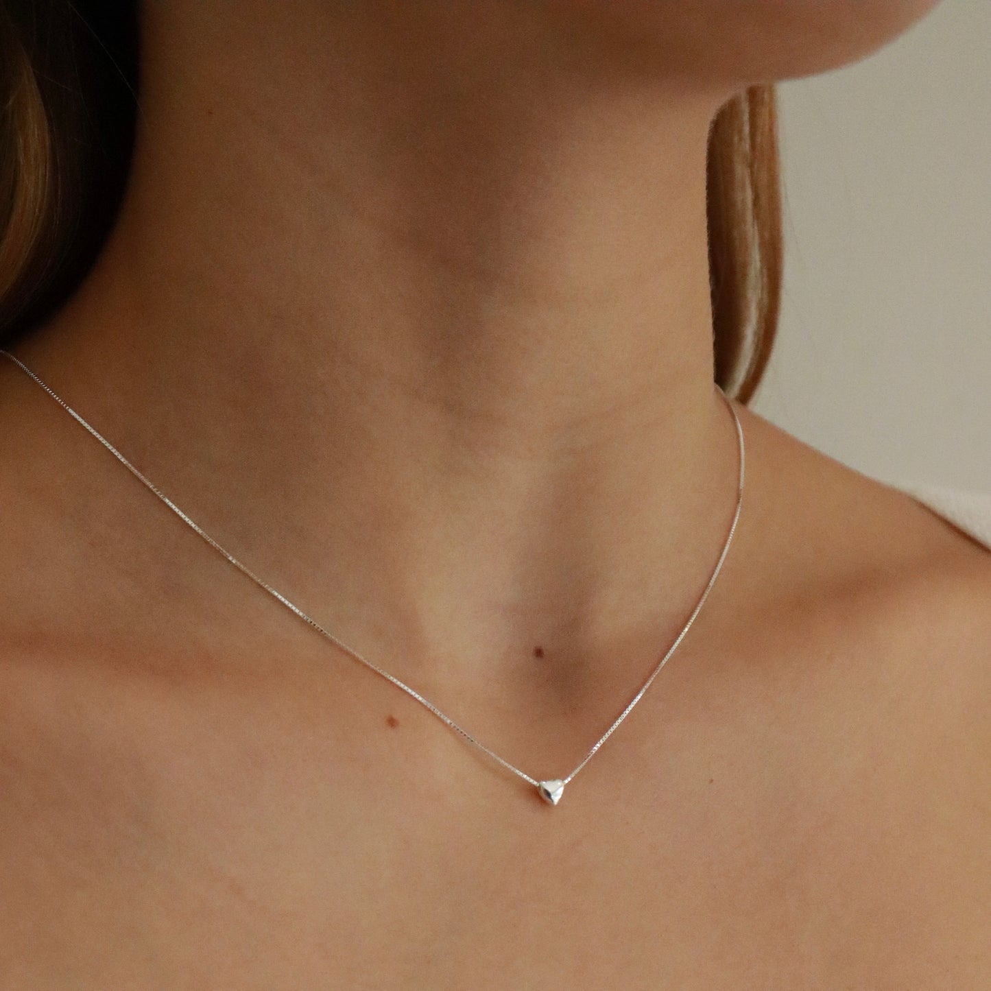 COLLAR DE PLATA BABY COEUR