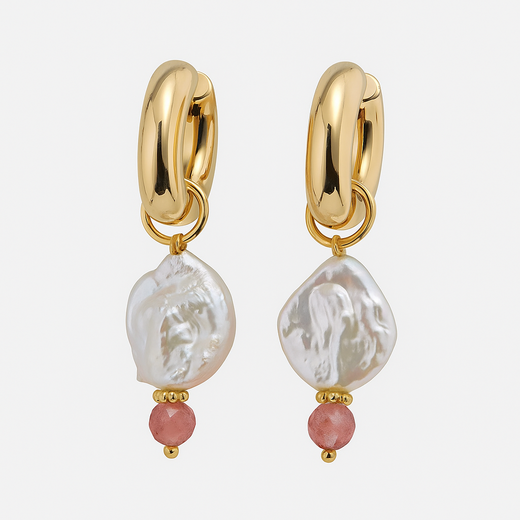 CHUNKY HOOPS ROSA