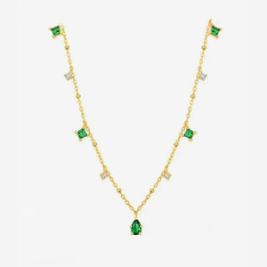 COLLAR ZIRCONIAS VERDES
