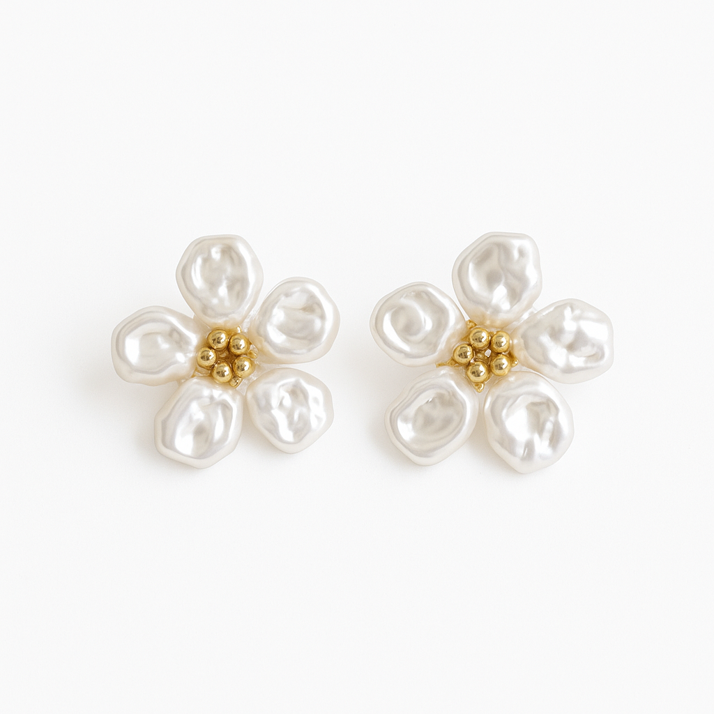 ARETES FLOR DORADA