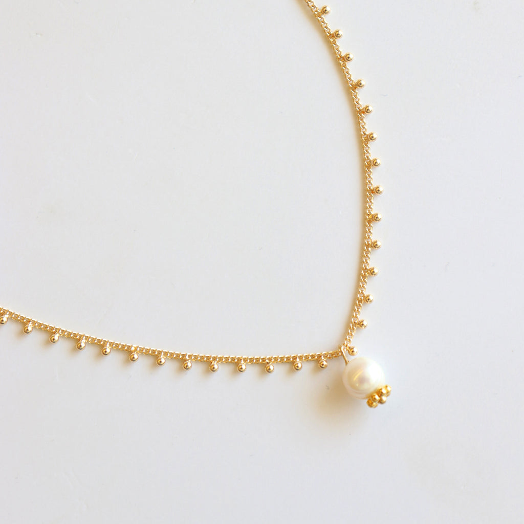 COLLAR SUMMER DOTS PERLE