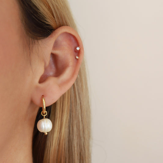 ARETES SUMMER PERLA COLGANTE