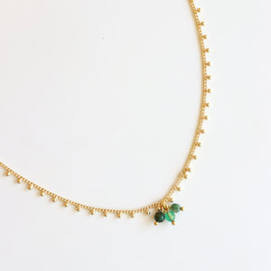 COLLAR SUMMER DOTS VERT