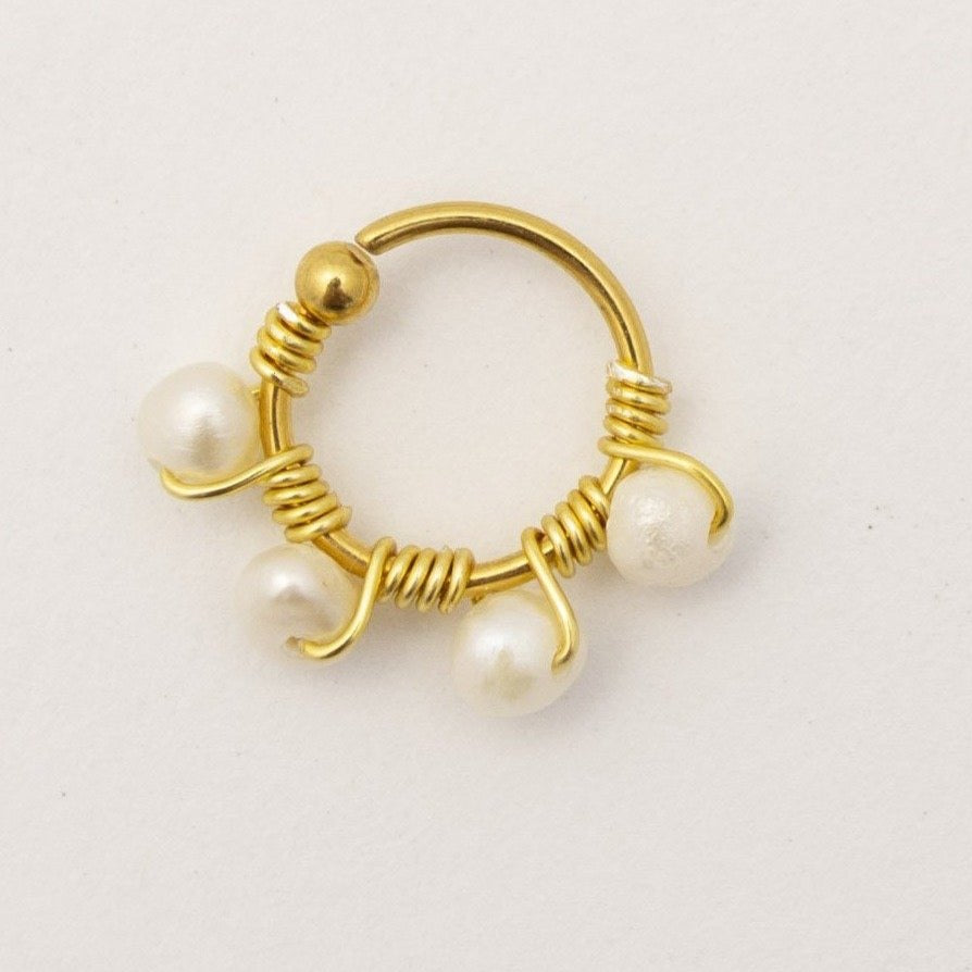 PIERCINGS BORDADOS PERLAS (PRECIO POR PIEZA)