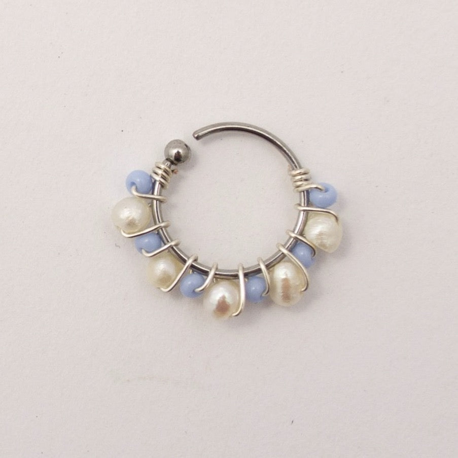 PIERCINGS BORDADOS AZUL (PRECIO POR PIEZA)