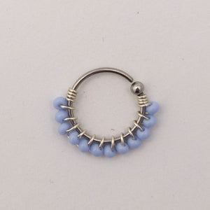 PIERCINGS BORDADOS AZUL (PRECIO POR PIEZA)