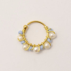 PIERCINGS BORDADOS AZUL (PRECIO POR PIEZA)