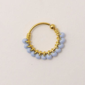 PIERCINGS BORDADOS AZUL (PRECIO POR PIEZA)