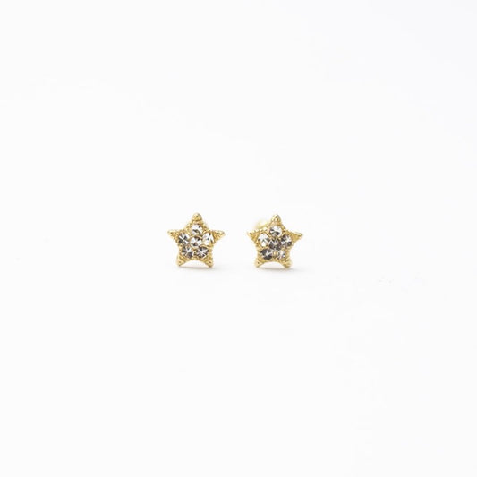 BROQUEL DE ESTRELLA CON ZIRCONIAS (PRECIO POR PIEZA)