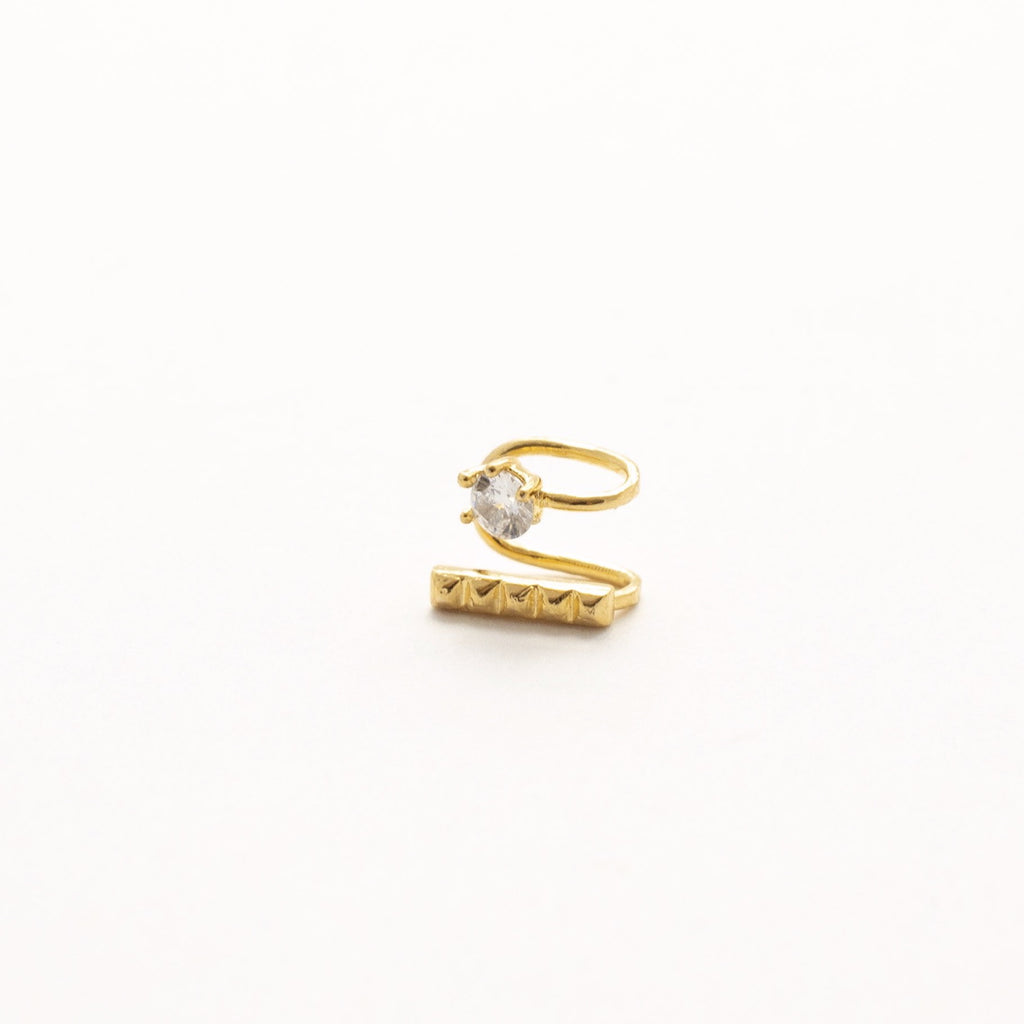 EARCUFF DOBLE CON ZIRCONIA