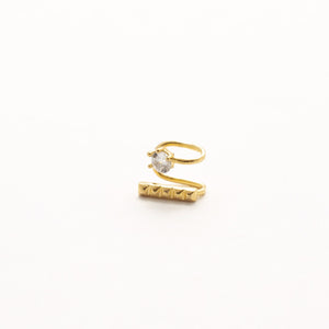 EARCUFF DOBLE CON ZIRCONIA