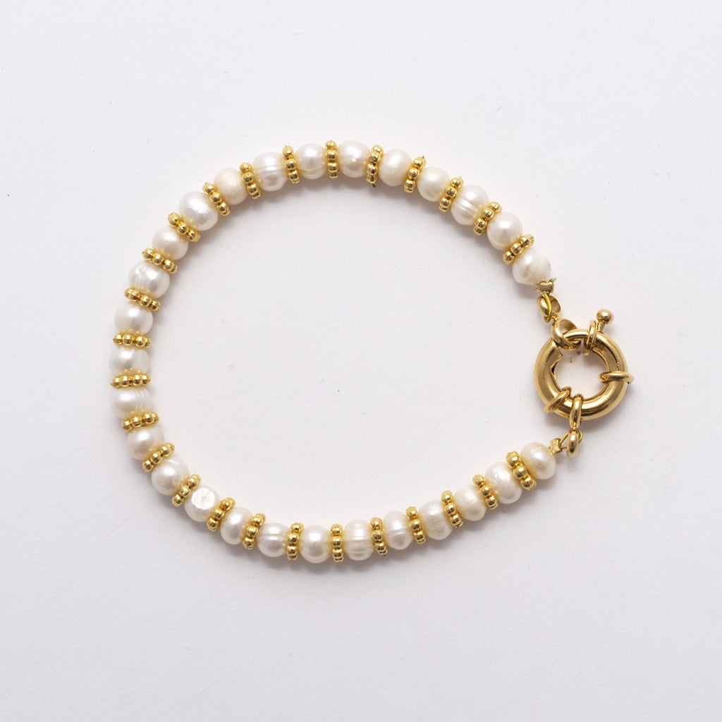 PULSERA PEARLS N STONE NANCY