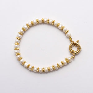 PULSERA PEARLS N STONE NANCY