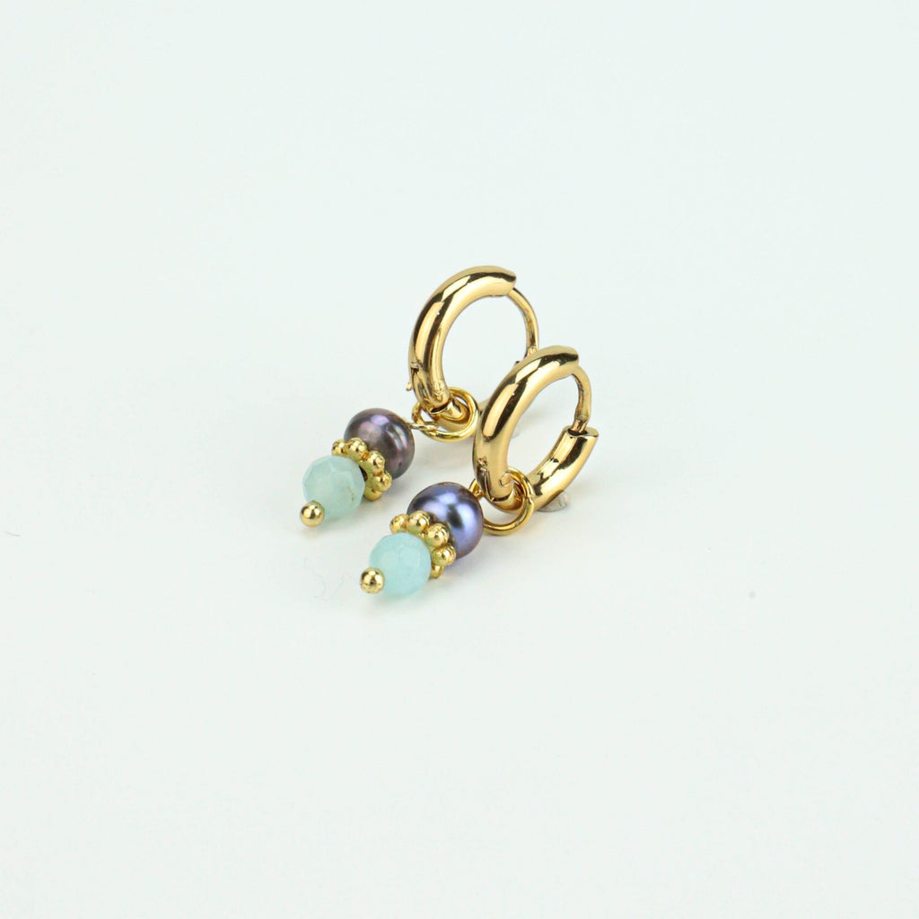 CHUNKY HOOPS AQUA