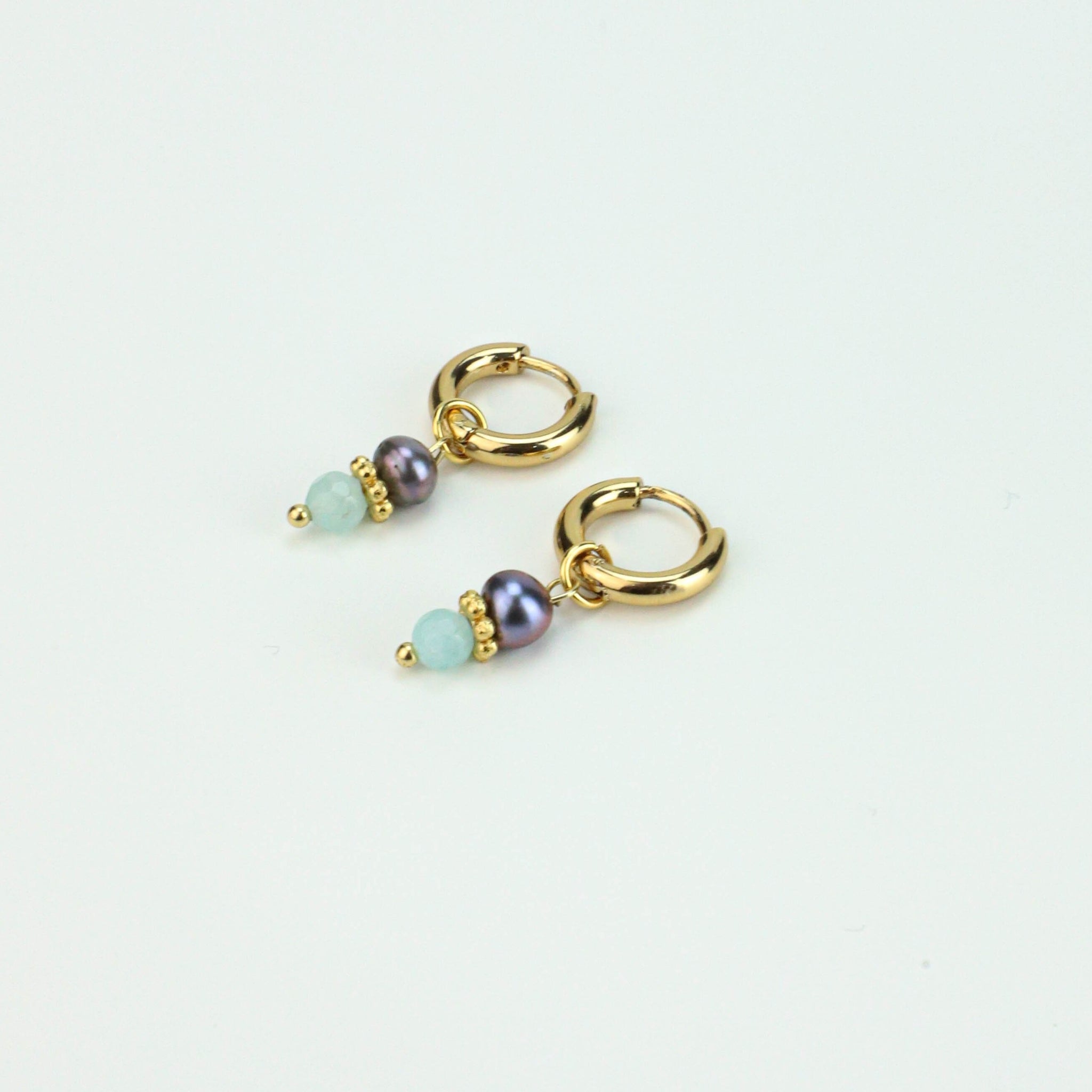 CHUNKY HOOPS AQUA