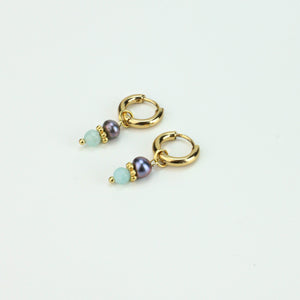 CHUNKY HOOPS AQUA