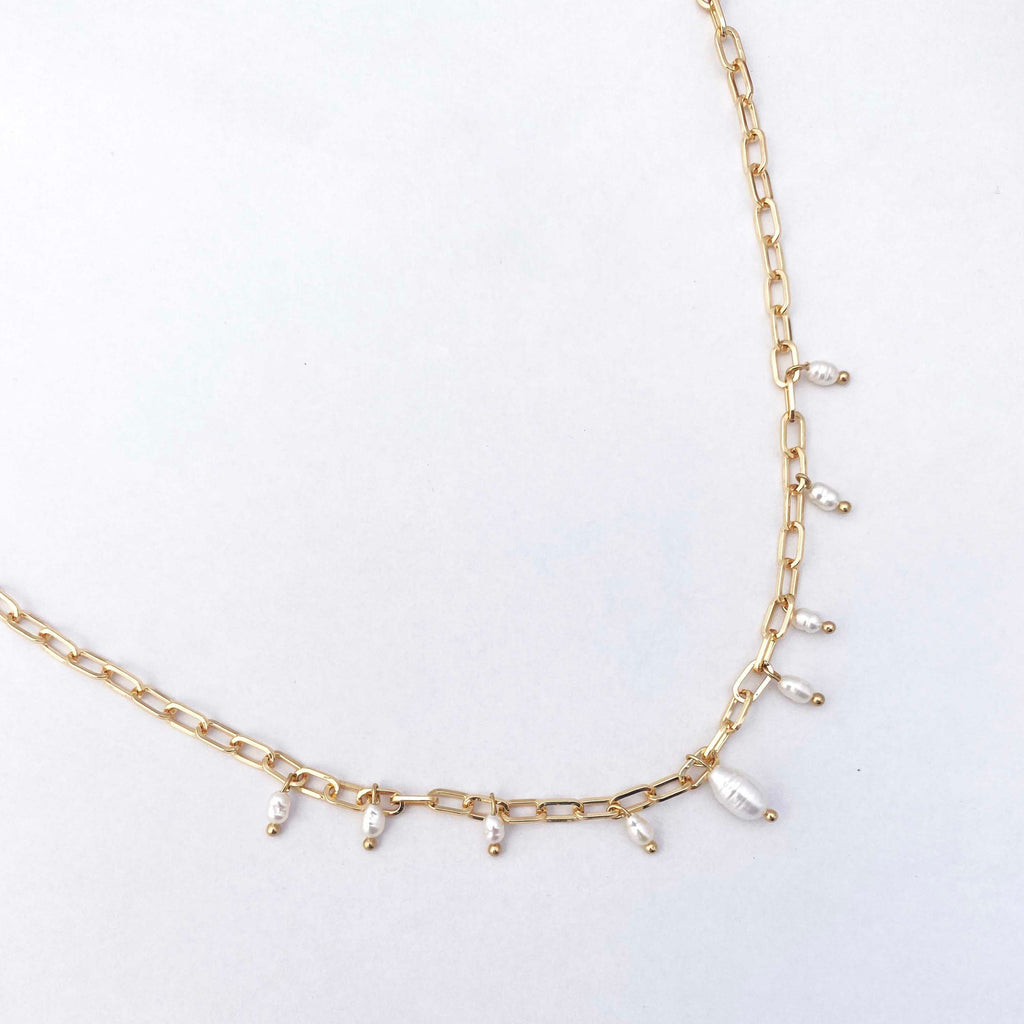 CHAIN POP PERLA CADENA DELGADA