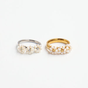 ANILLO BLOOM BLANC 3 FLEURS