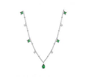 COLLAR ZIRCONIAS VERDES